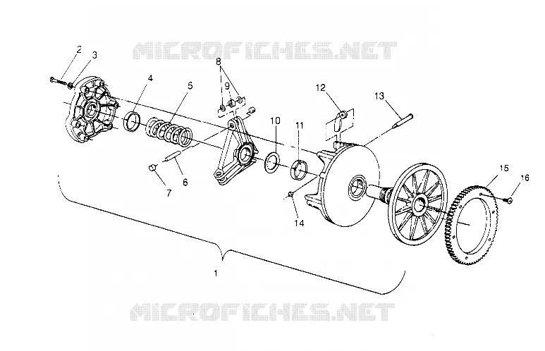 TRASMISSIONE FRIZIONE ASSEMBLY LITE 0953433, STARLITE 0953427  and LITE DELUXE 09534 (4928902890B013)