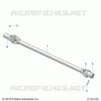 TRASMISSIONE, PROP SHAFT, FRONT