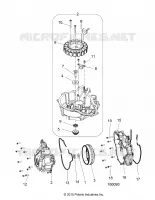 MOTORE, STATOR COVER AND VOLANO