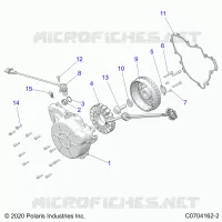 ENGINE, STATOR AND FLYRUOTA