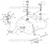 CARBURANTE TANK w/SEPARATE CARBURANTE SENDER   and PICK-UP  SLT 750 B954170 (4930563056A009)