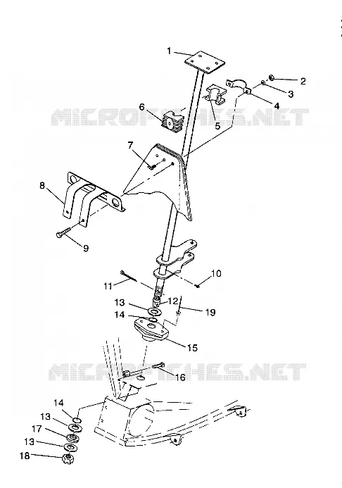 INSIEME DELLO STERZO POST Sportsman 4X4 / W938039 (4926382638018A)