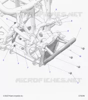 CHASSIS, MOUNTING, FRONT GEARCASE AND PARAURTI ANTERIORE