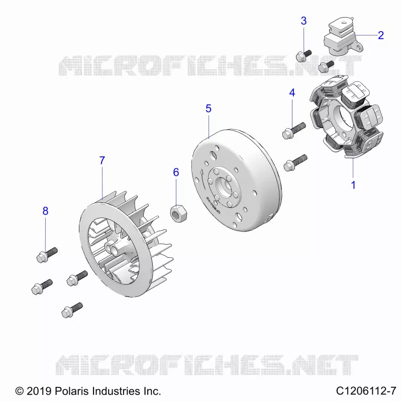 ENGINE, STATOR AND FLYRUOTA