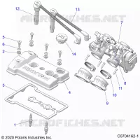 ENGINE, THROTTLE BODY AND VALVOLA COPERTURA