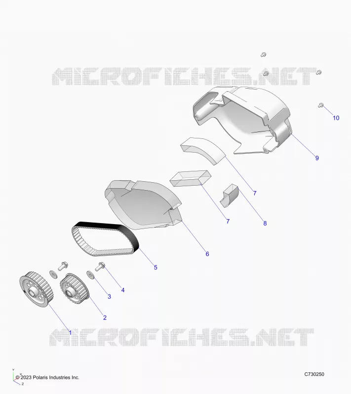 ELETTRICO, MOTOR-EV, BELT, COVER AND SPROCKETS