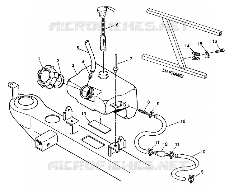 SERBATOIO OLIO ASSEMBLY  6X6 350L S938739 (4924362436009A)