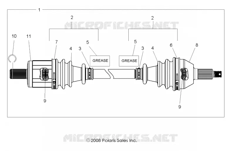 TRASMISSIONE, FRONT HALF SHAFT