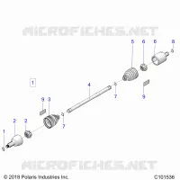 TRASMISSIONE, DRIVE SHAFT, FRONT