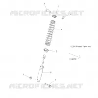 SUSPENSION, SHOCK ANTERIORE MOUNTING
