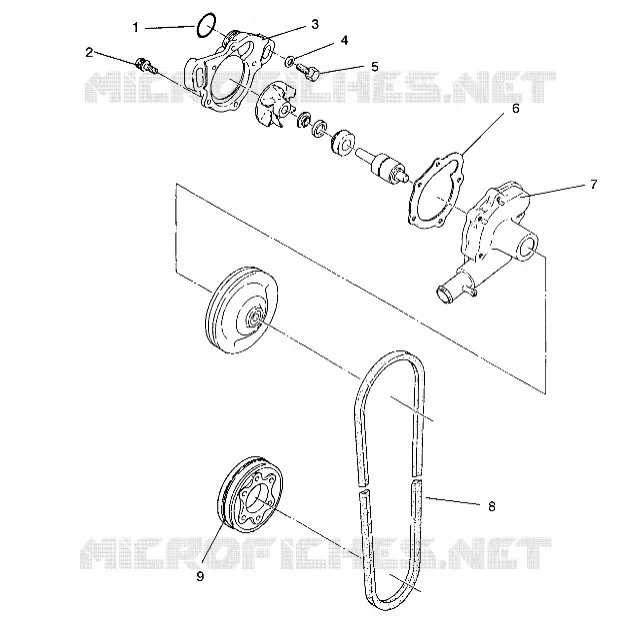 POMPA DELL'ACQUA 500 EFI/0930674 and  500 EFI SKS/0930574 (4922962296031A)