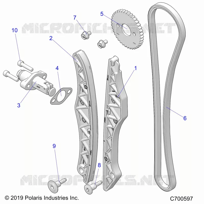 CAM CATENA AND TENSIONER