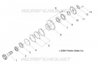 TRASMISSIONE, GEAR SHAFT OUTPUT