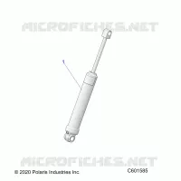 SUSPENSION, AMMORTIZZATORE POSTERIORE TRACK (7045495)