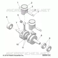ENGINE, PISTON AND ALBERO MOTORE
