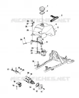 CARBURANTE TANK AND CARBURATORE MOUNTING