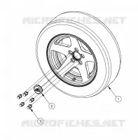 RUOTE, OPZIONI, RUOTA, 14 INCH POLISHED ALUMINUM 5 BOLT