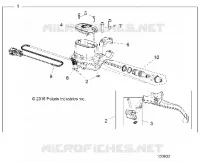 FRENO ANTERIORE BRAKE LEVER AND MASTER CYLINDER