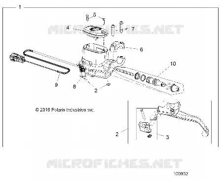 FRENO ANTERIORE BRAKE LEVER AND MASTER CYLINDER