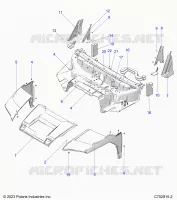 CAPPUCCIO, LINER, FRONT FENDERS, A PILLARS