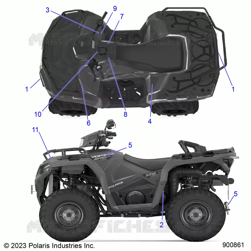 DECALSS, GENERAL- A23SHE57FS/S57FS/CS/CP (900861)