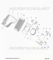 MOTORE, RADIATOR MOUNTING