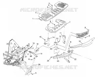 RACK ANTERIORE   PARAURTI MONTAGGIO (300) XPRESS 300 W969530 (4935923592A010)