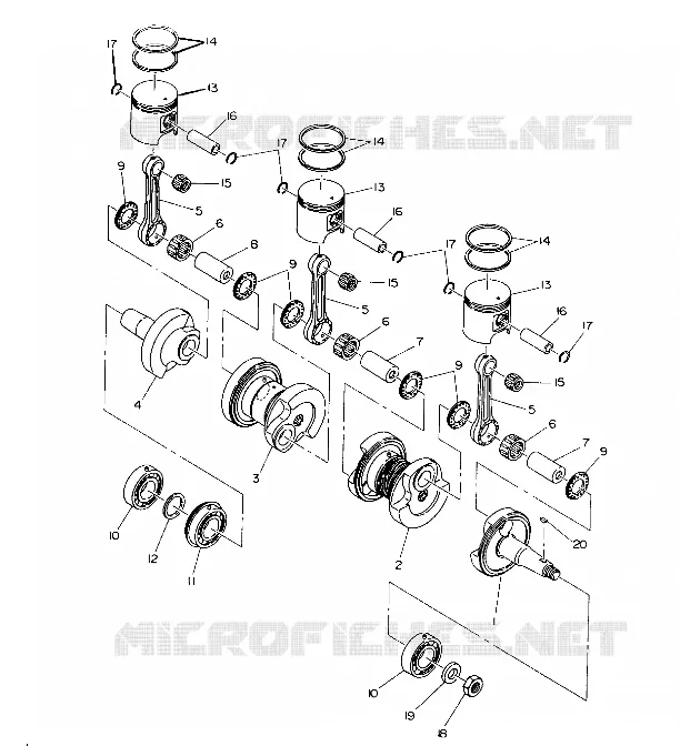 ALBERO MOTORE AND PISTONEE   500 XLT (4921662166035A)
