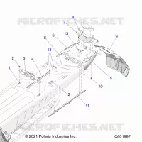 CHASSIS, REAR, MISC. COVERS AND SNOWFLAP- S22TFK8RS/8RE ALL OPZIONI (C601997)