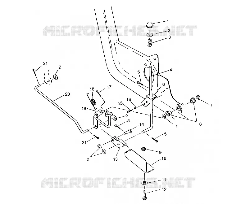 PEDALE   FRENO ASSEMBLY 6x6 400L, SWEDISH S948740 and  NORWEG (4926812681004A)