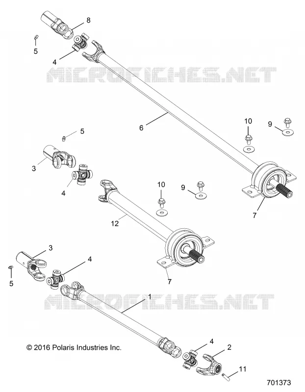 DRIVE TRAIN, FRONT PROP ALBERO