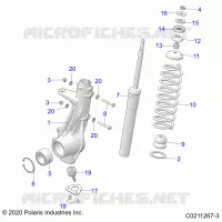 SUSPENSION, ANTERIORE MONTANTE
