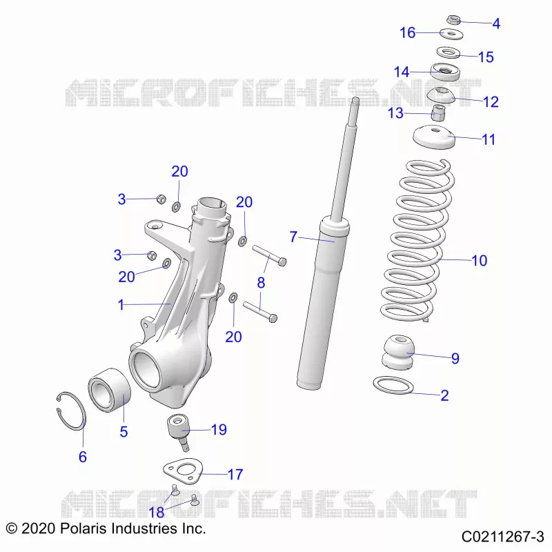 SUSPENSION, ANTERIORE MONTANTE