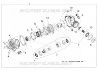 TRASMISSIONE, FRONT SCATOLA DEGLI INGRANAGGI INTERNALS 1332842