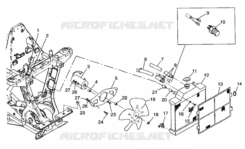 SISTEMA DI RAFFREDDAMENTO XPLORER 400L W97CC38C (4939753975A011)