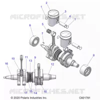 ENGINE, PISTON AND ALBERO MOTORE