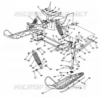 SOSPENSIONI ANTERIORI and SCIARE 600 XCR 0961676 and EUROPEAN 600 XCR E961676 (4932123212B001)