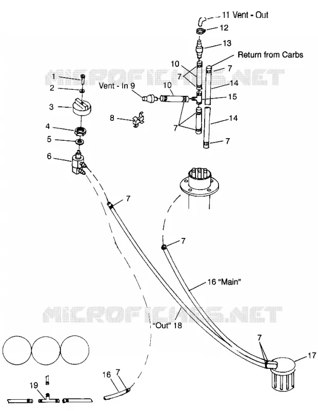 SISTEMA DI ALIMENTAZIONE CARBURANTE SLTX B964590 and Intl. SLTX I964590 (4935783578A010)