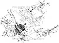 MONTAGGIO DEL MOTORE (300) XPRESS 300 W97CA28C (4939603960A011)