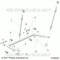 SUSPENSION, REAR BARRA DI STABILIZZAZIONE