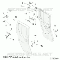PORTE, REAR, MOUNTING