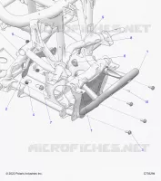 CHASSIS, MOUNTING, FRONT GEARCASE AND PARAURTI ANTERIORE