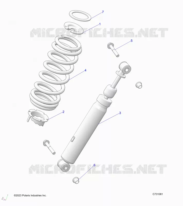 SUSPENSION, SHOCK ANTERIORE MOUNTING
