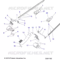 CHASSIS, PROTEZIONE FRIZIONE AND FOOTRESTS