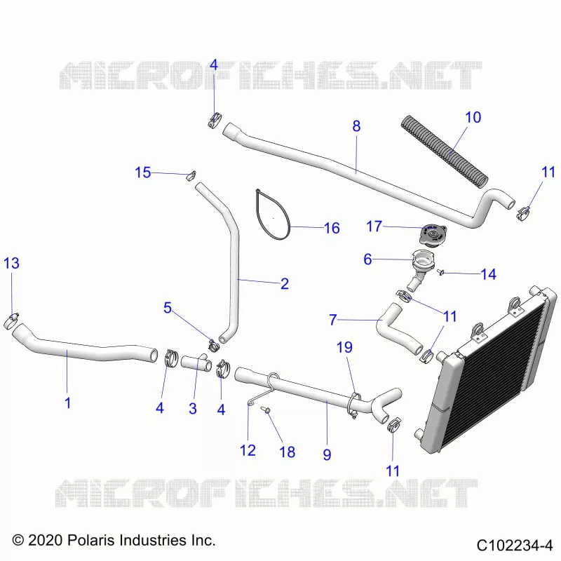 ENGINE, SISTEMA DI RAFFREDDAMENTO, HOSES