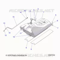 SISTEMA DI ALIMENTAZIONE CARBURANTE, FUEL TANK ASM.