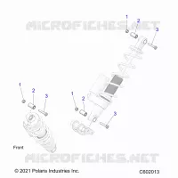 SUSPENSION, SHOCK MONTAGGIO, REAR SUSP.