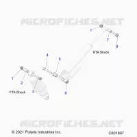 SUSPENSION, SHOCK MONTAGGIO, REAR SUSP.