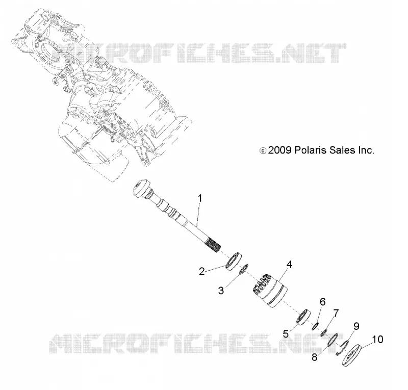 TRASMISSIONE, PRINCIPALE SCATOLA INGRANAGGI OUTPUT SHAFT