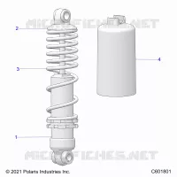 SUSPENSION, SHOCK ANTERIORE TRACK